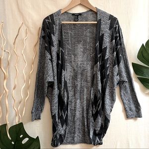 Forever 21 Chevron Aztec Lightweight Cardigan Size S